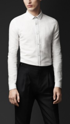 Skinny Fit Linen Cotton Shirt