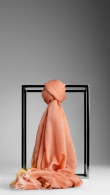 Ombre Stripe Cashmere Scarf