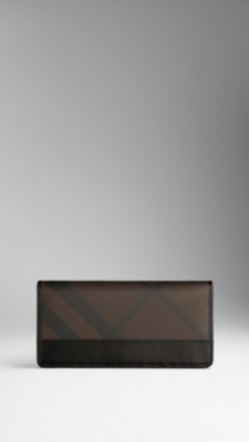 Smoked Check Continental Wallet