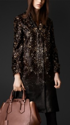 Animal Print Calfskin Caban