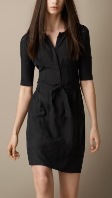 Vestido blusa de seda