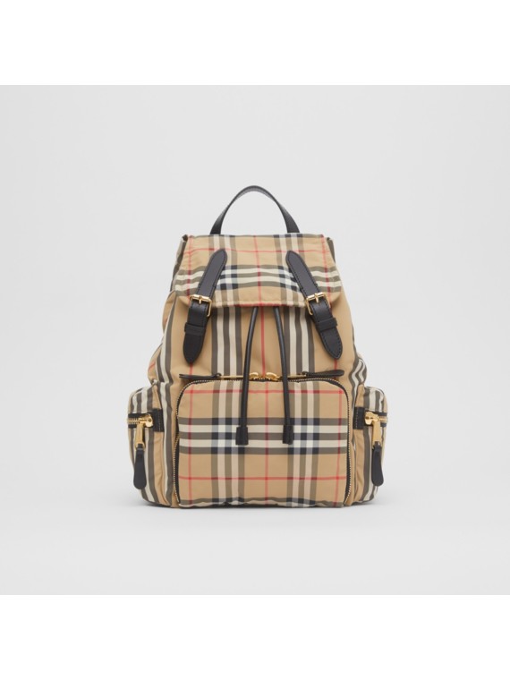 the medium rucksack in logo print econyl