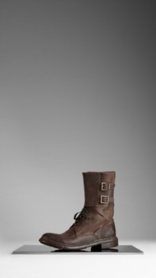 Buckle Detail Military Boots