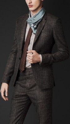 Chaqueta de corte ajustado de checks
