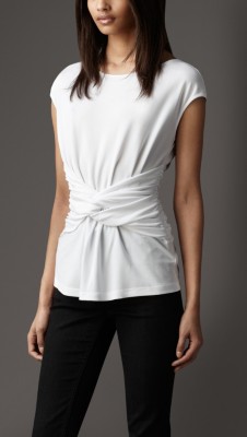Twist Front Jersey Top