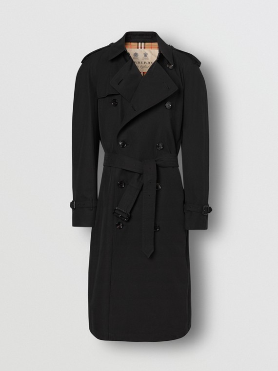 Long Lightweight Westminster Trench Coat in Black