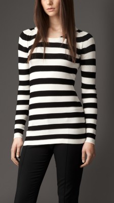 Striped Silk Sweater