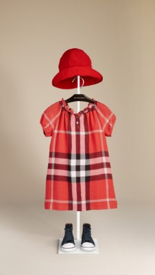 Check Smock Dress