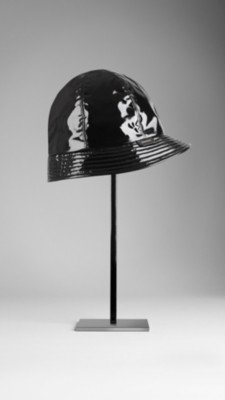 Check-Lined Rain Hat