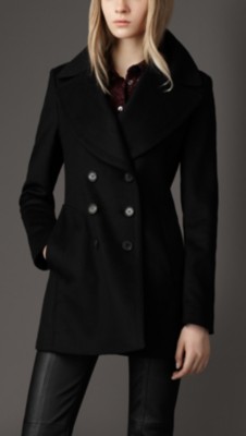 Wool Cashmere Pea Coat