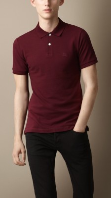 Check Placket Polo Shirt
