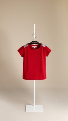 Check Shoulder T-Shirt