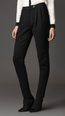 Tailored Pleat-Front Trousers