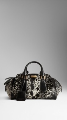 Animal Print Calfskin Tote Bag