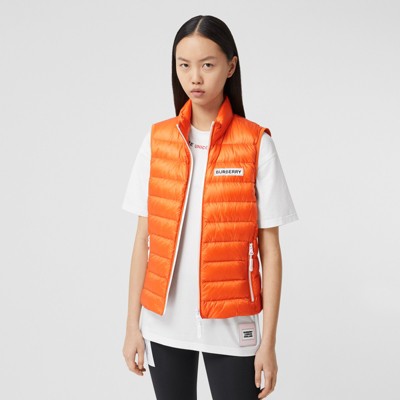 burberry vest womens orange