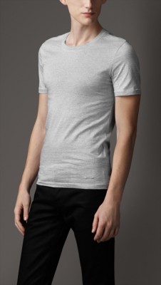 Camiseta a rayas en algodón