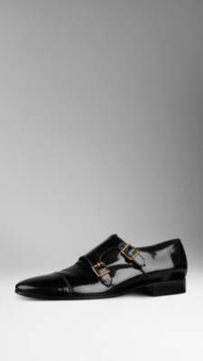 Polished Leather Monk Shoes
