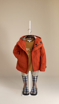 Check-Lined Hooded Blouson