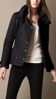Chaqueta acolchada con cuello alzado
