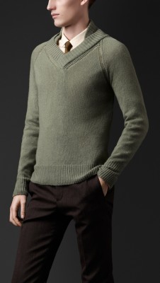 Jersey en cachemir con puntadas abiertas