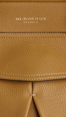 金赭石色 中号口袋装饰布卢姆兹柏利手袋 - 图 5
