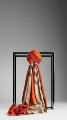Haymarket Check Border Scarf