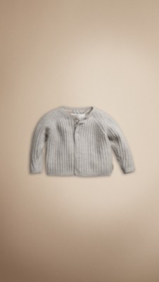 Ribbed Cashmere Cotton Cardigan