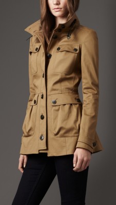 Leather Detail Field Jacket