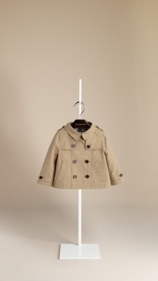 Cotton Poplin A-Line Trench Coat