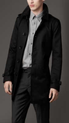 Mid-Length Technical Cotton Trench Coat