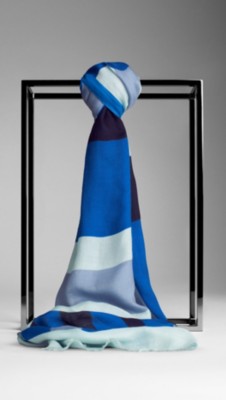 Multi Stripe Modal Cashmere Scarf