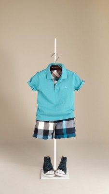 Check Placket Polo Shirt