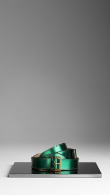 Perspex Bow Metallic Belt