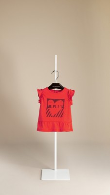 Heart Graphic Peplum T-Shirt