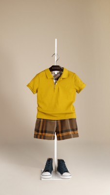 Check Placket Polo Shirt