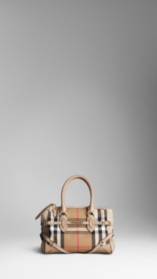 Small Bridle House Check Tote Bag