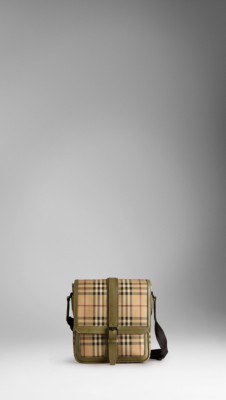 Small Vintage Haymarket Check Messenger Bag