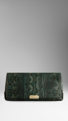 Medium Python Clutch Bag
