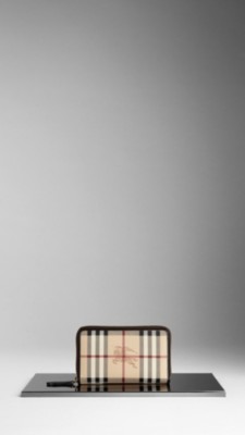 Haymarket Check Ziparound Wallet