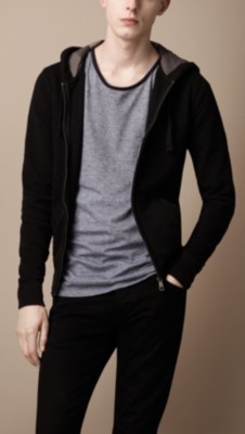 Cotton Blend Hooded Top