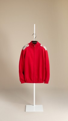 Check Detail Cotton Cardigan
