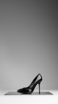 Patent Leather Platform Pumps