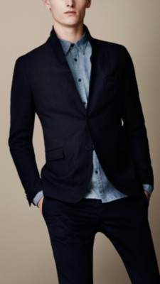 Wool Linen Twill Jacket