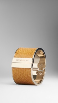 Textured Snakeskin Cuff