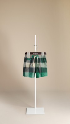 Check Swim Shorts
