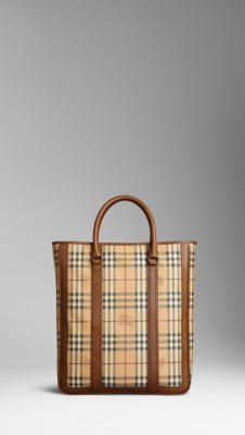 Medium Vintage Haymarket Check Tote Bag