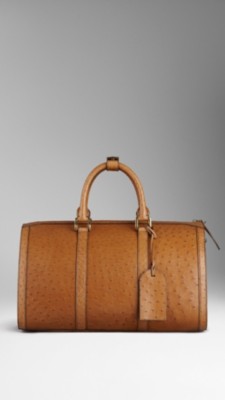 Ostrich Leather Holdall