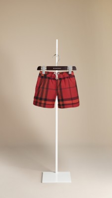 Check Swim Shorts