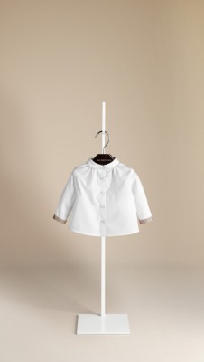 Check Detail Cotton Shirt