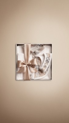 Check Collar Bodysuit Baby Gift Set
